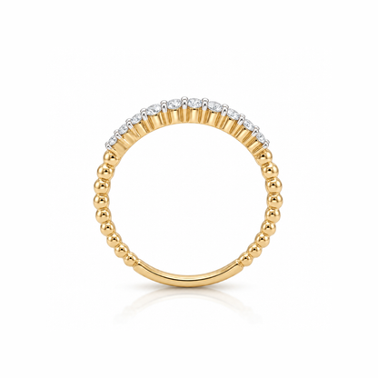 Spiral Crest Lab Grown Diamond Ring
