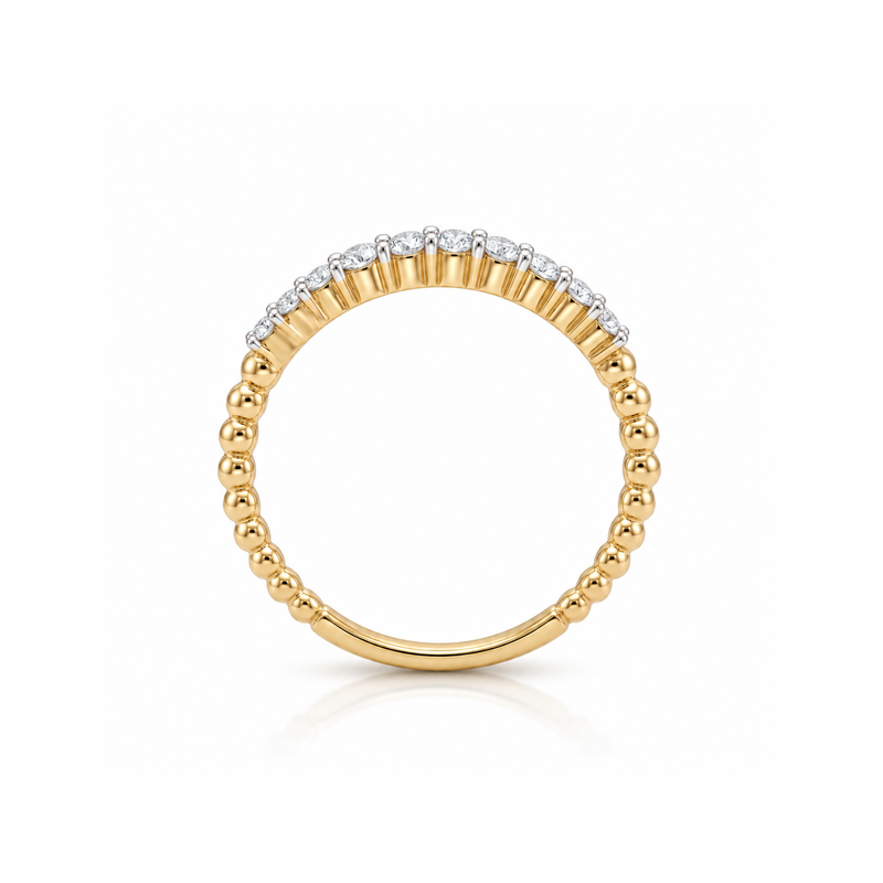 Spiral Crest Lab Grown Diamond Ring