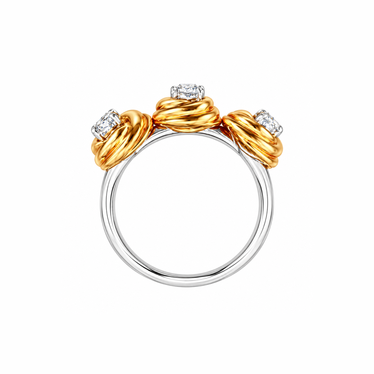 Helix Triad Lab Grown Diamond Ring