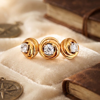 Helix Triad Lab Grown Diamond Ring