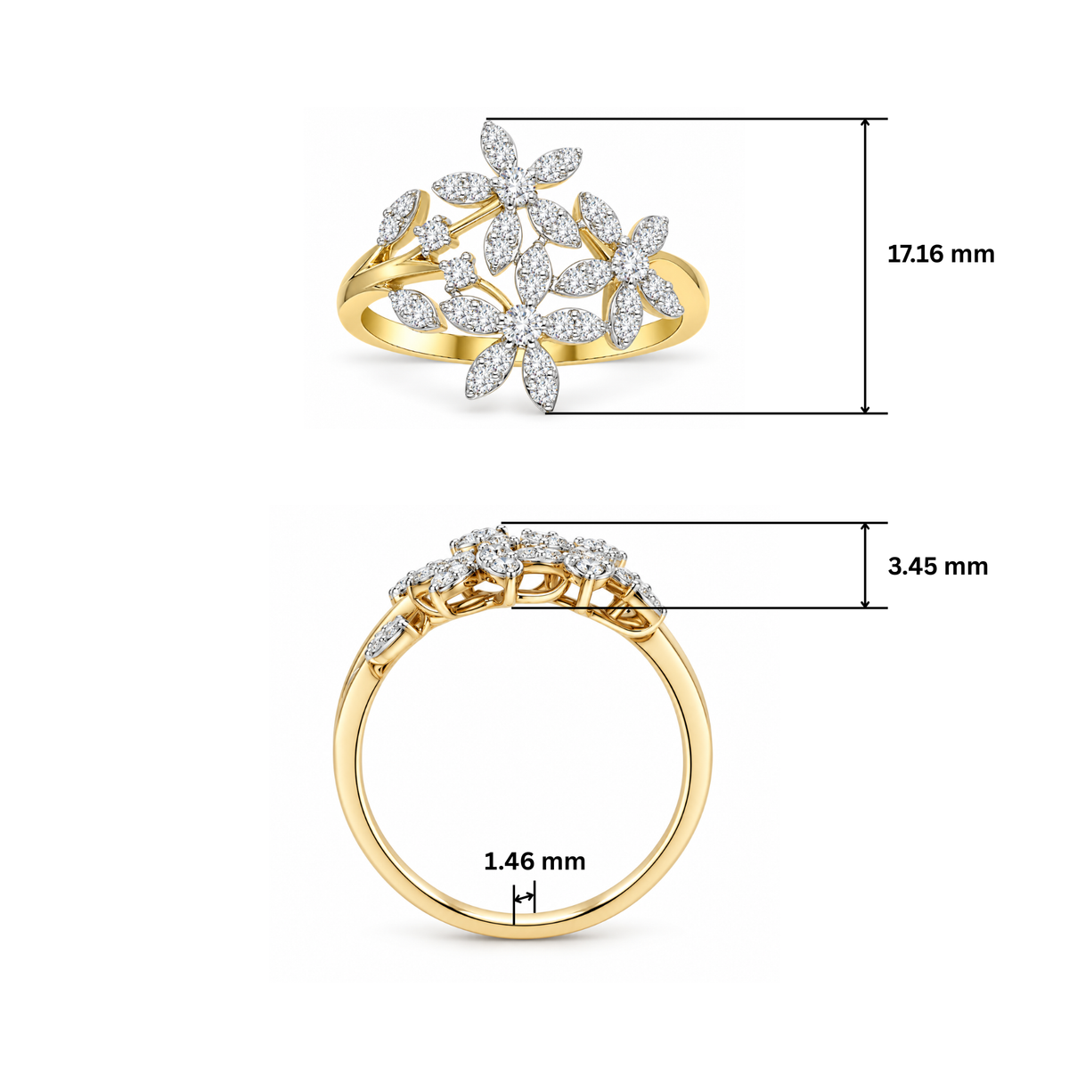 Blossom Bouquet Lab Grown Diamond Ring
