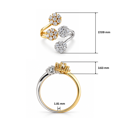 Harmonic Floret Lab Grown Diamond Ring