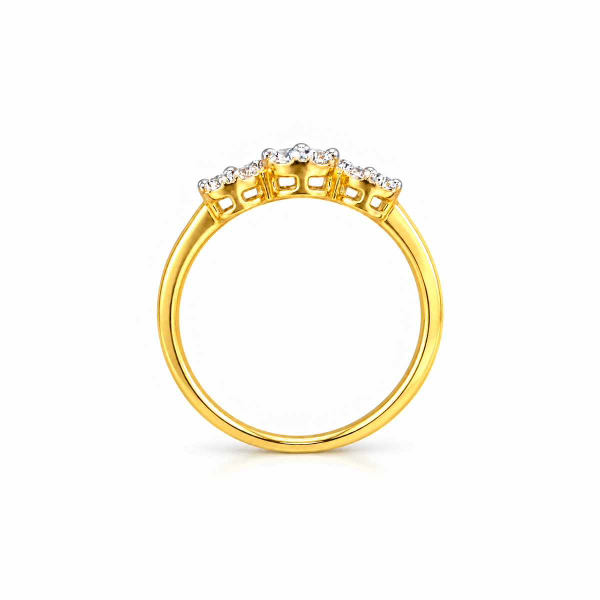 Triad Blossom Lab Grown Diamond Ring