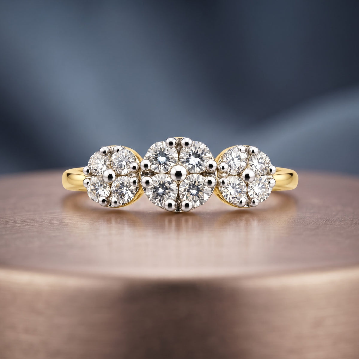 Triad Blossom Lab Grown Diamond Ring