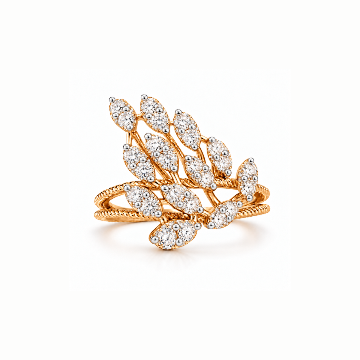 Twisted Vine Lab Grown Diamond Ring