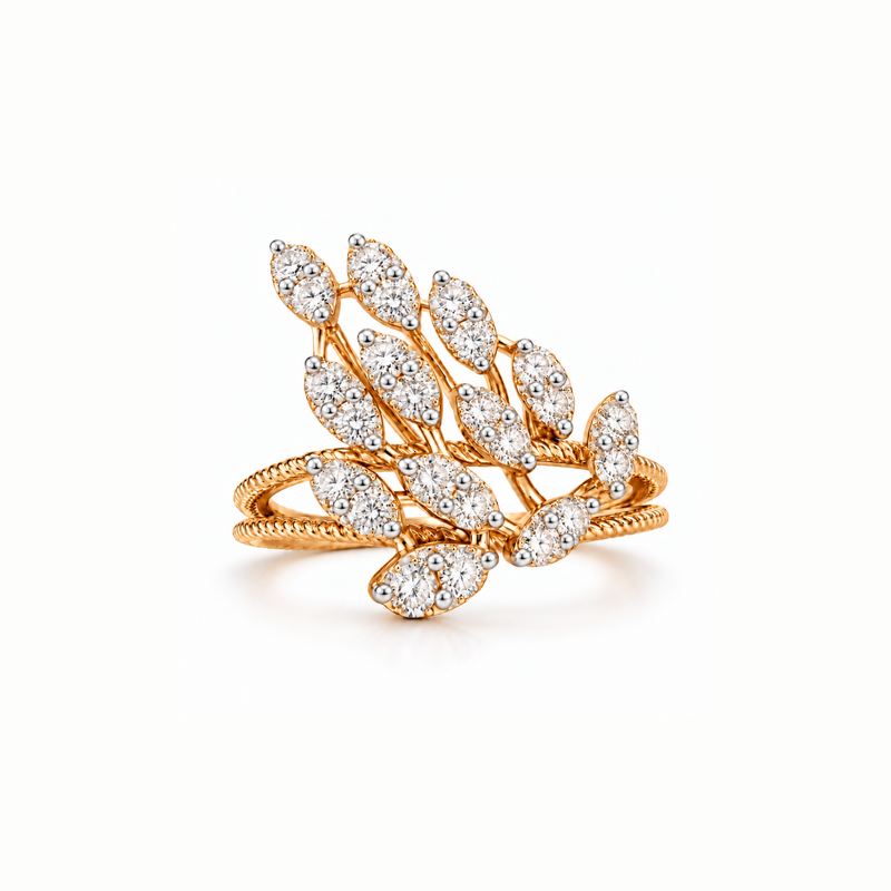 Twisted Vine Lab Grown Diamond Ring