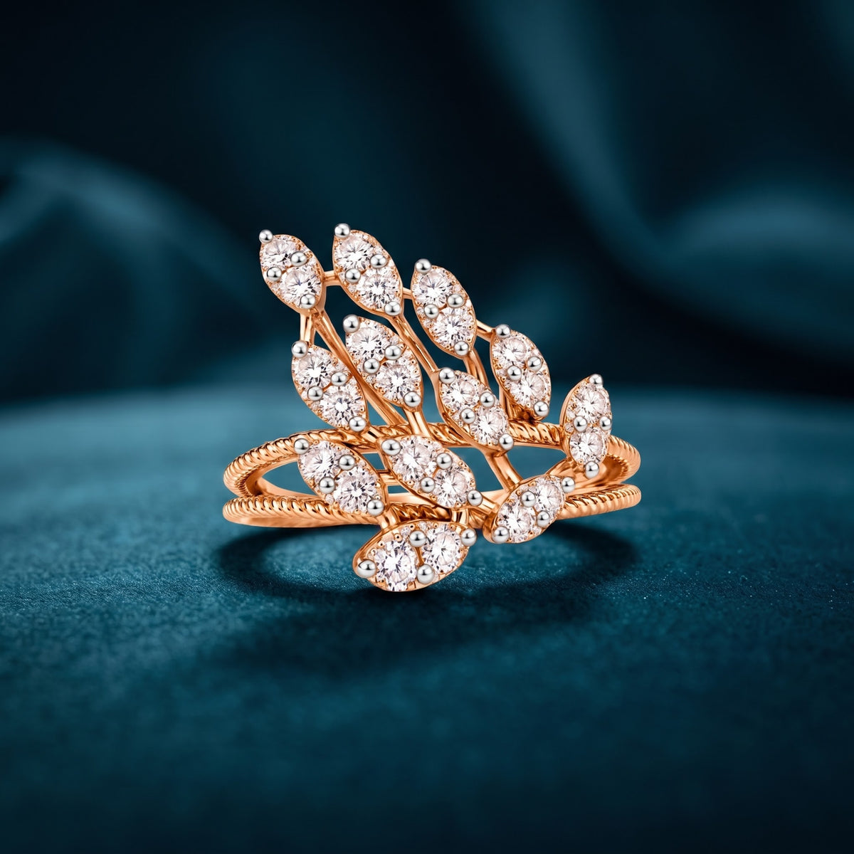 Twisted Vine Lab Grown Diamond Ring