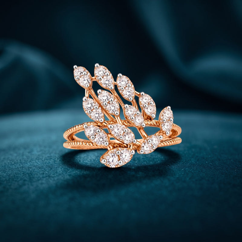 Twisted Vine Lab Grown Diamond Ring