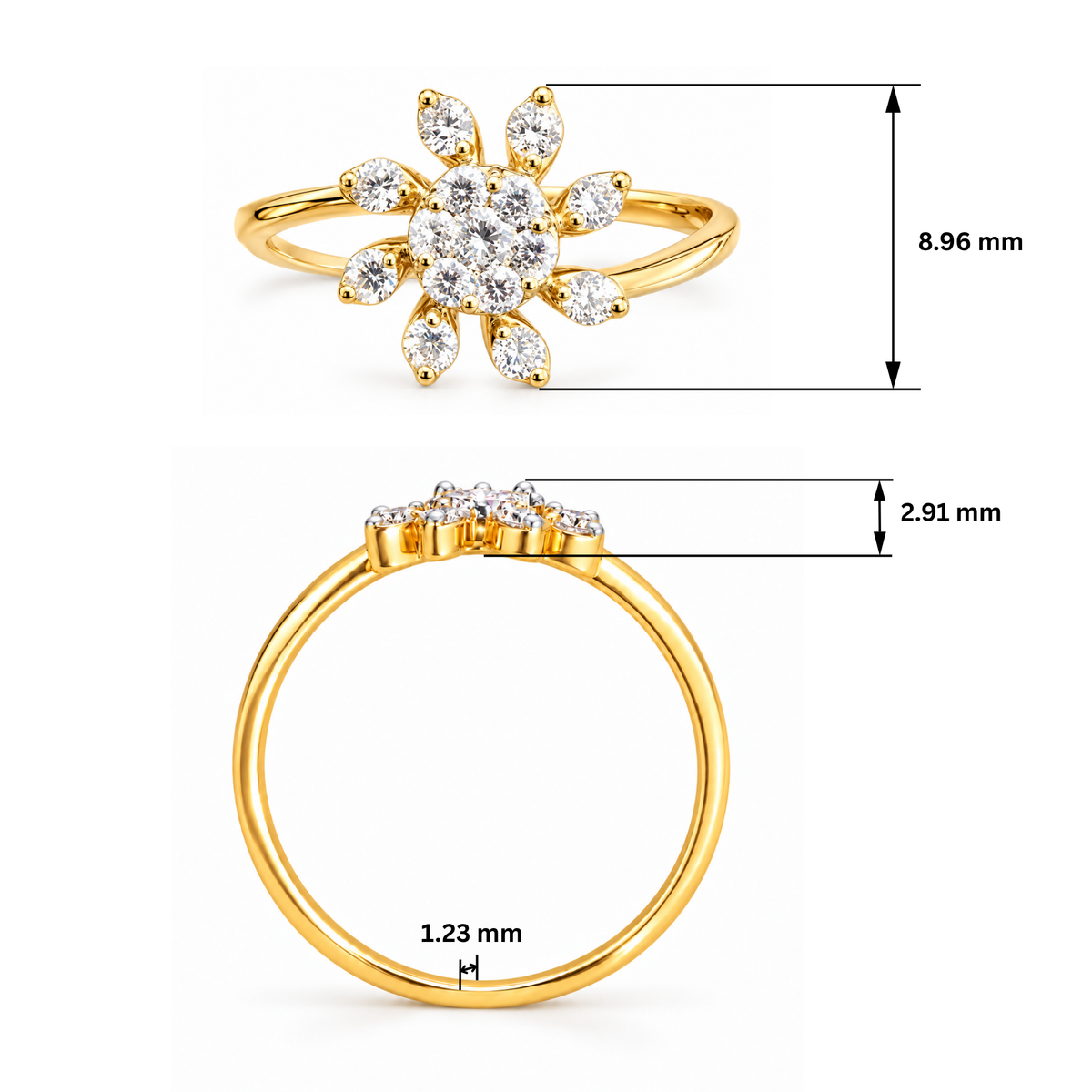 Stella Floret Lab Grown Diamond Ring