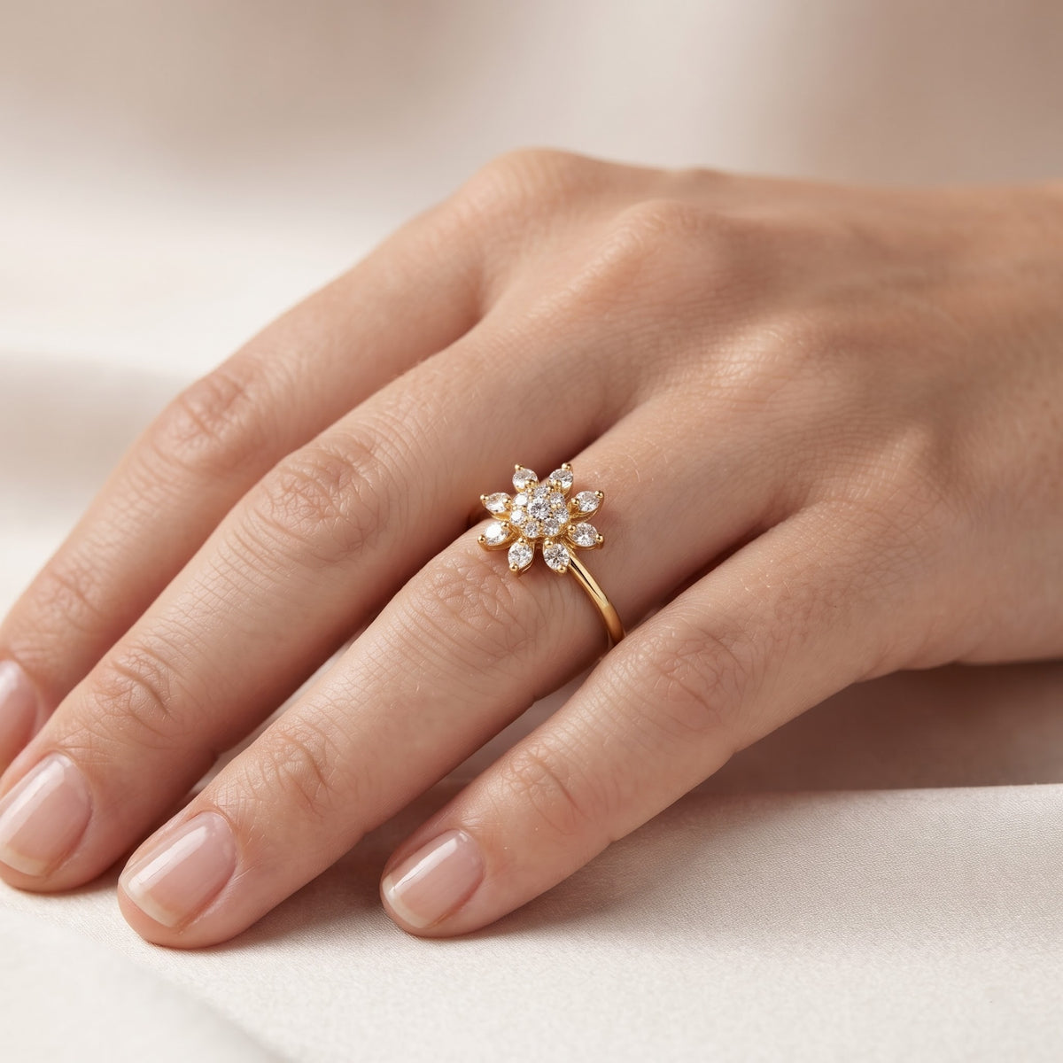 Stella Floret Lab Grown Diamond Ring