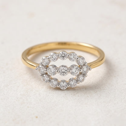 Aurevia Open Halo Lab Grown Diamond Ring