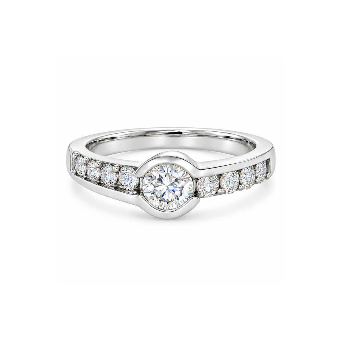 Meridian Bezel Lab Grown Diamond Ring