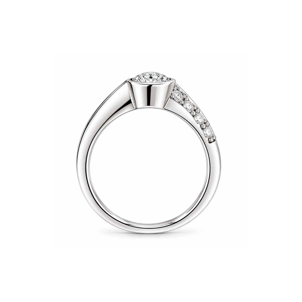 Meridian Bezel Lab Grown Diamond Ring