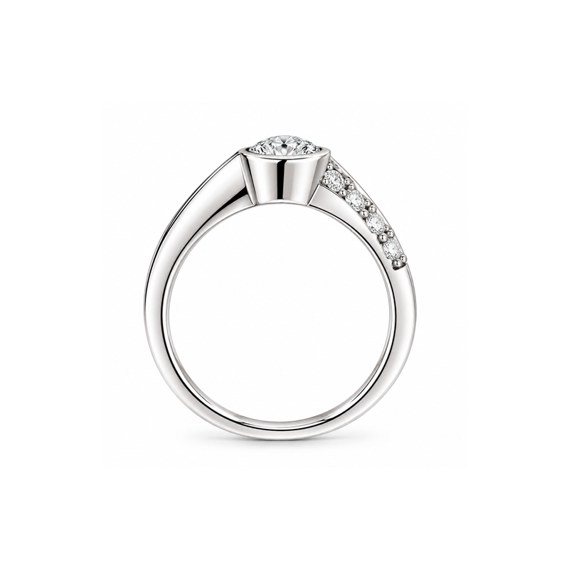 Meridian Bezel Lab Grown Diamond Ring