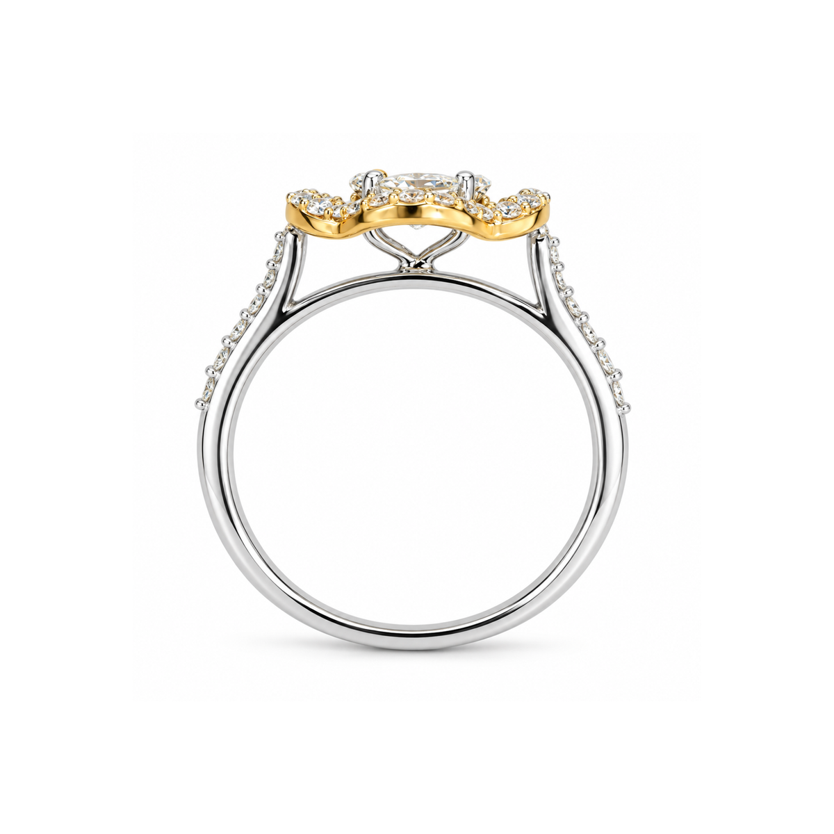 Harmonic Clover Lab Grown Diamond Ring