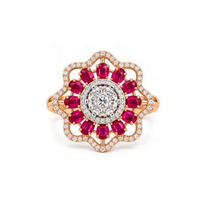 Scarlet Bloom Lab Grown Diamond Ring