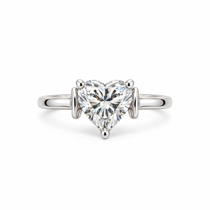 Heart Enclave Lab Grown Diamond Ring