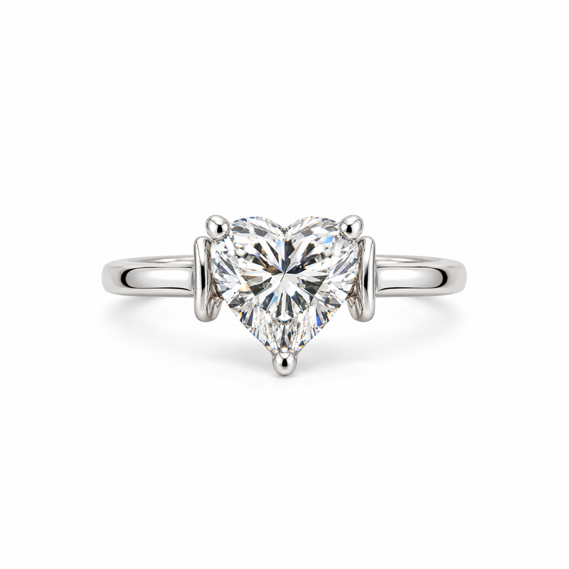 Heart Enclave Lab Grown Diamond Ring