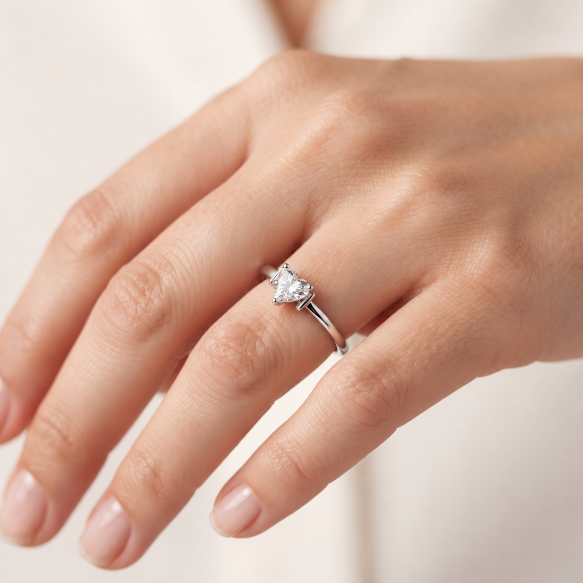 Heart Enclave Lab Grown Diamond Ring