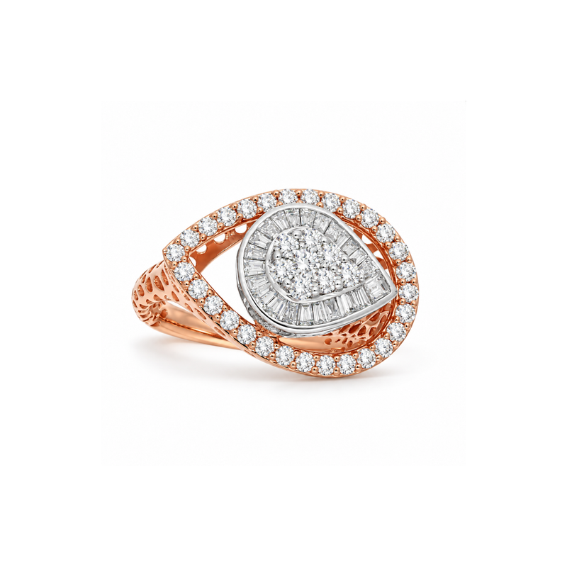 Celestial Teardrop Lab Grown Diamond Ring