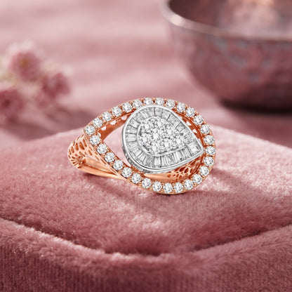 Celestial Teardrop Lab Grown Diamond Ring