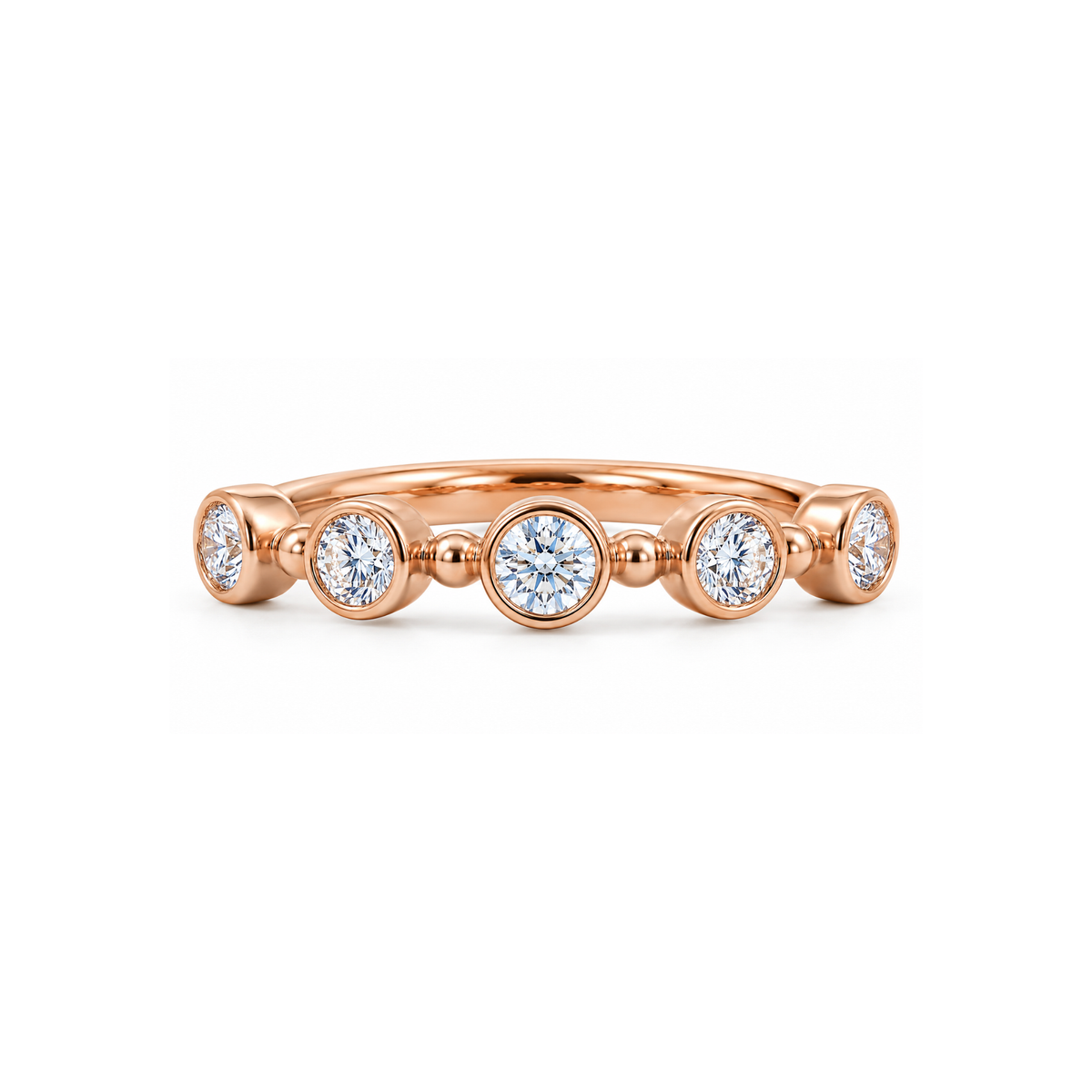 Open Bezel Set Lab Grown Diamond Ring