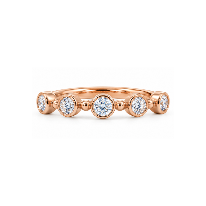 Open Bezel Set Lab Grown Diamond Ring