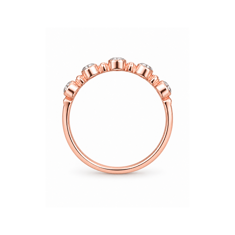 Open Bezel Set Lab Grown Diamond Ring