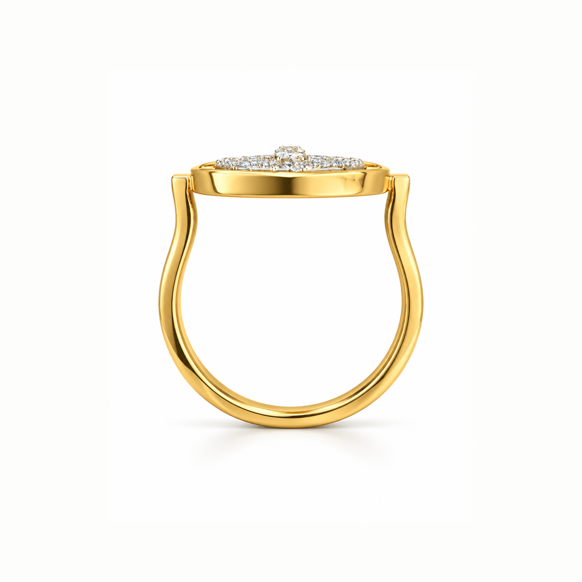 Medallion Eclipse Lab Grown Diamond Ring