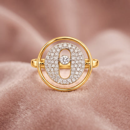 Medallion Eclipse Lab Grown Diamond Ring