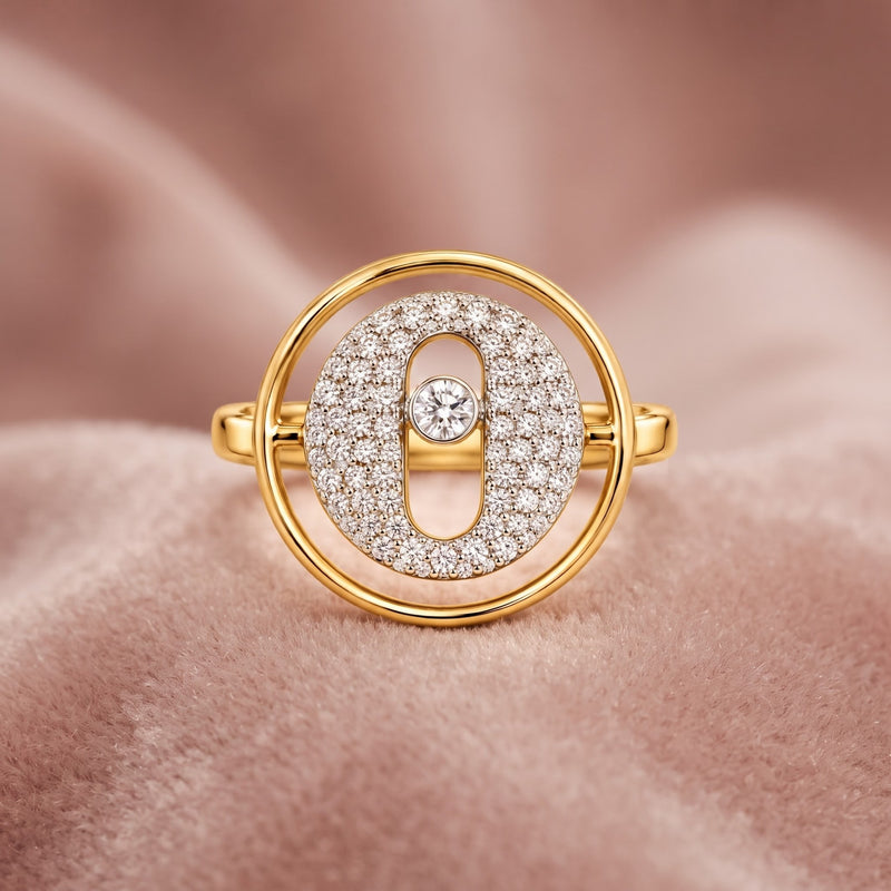Medallion Eclipse Lab Grown Diamond Ring
