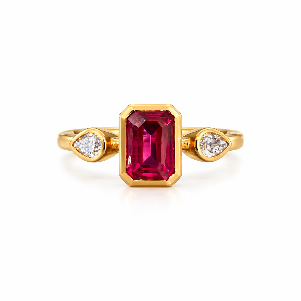 Scarlet Triad Lab Grown Diamond Ring