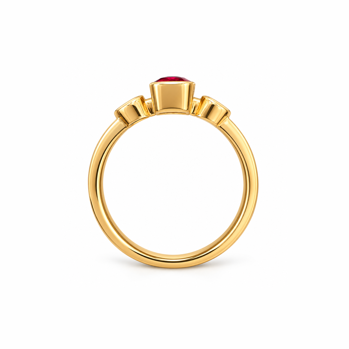 Scarlet Triad Lab Grown Diamond Ring