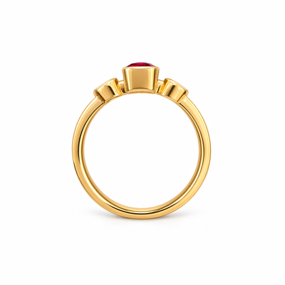 Scarlet Triad Lab Grown Diamond Ring
