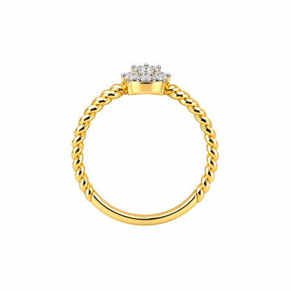 Quad Cluster Lab Grown Diamond Ring