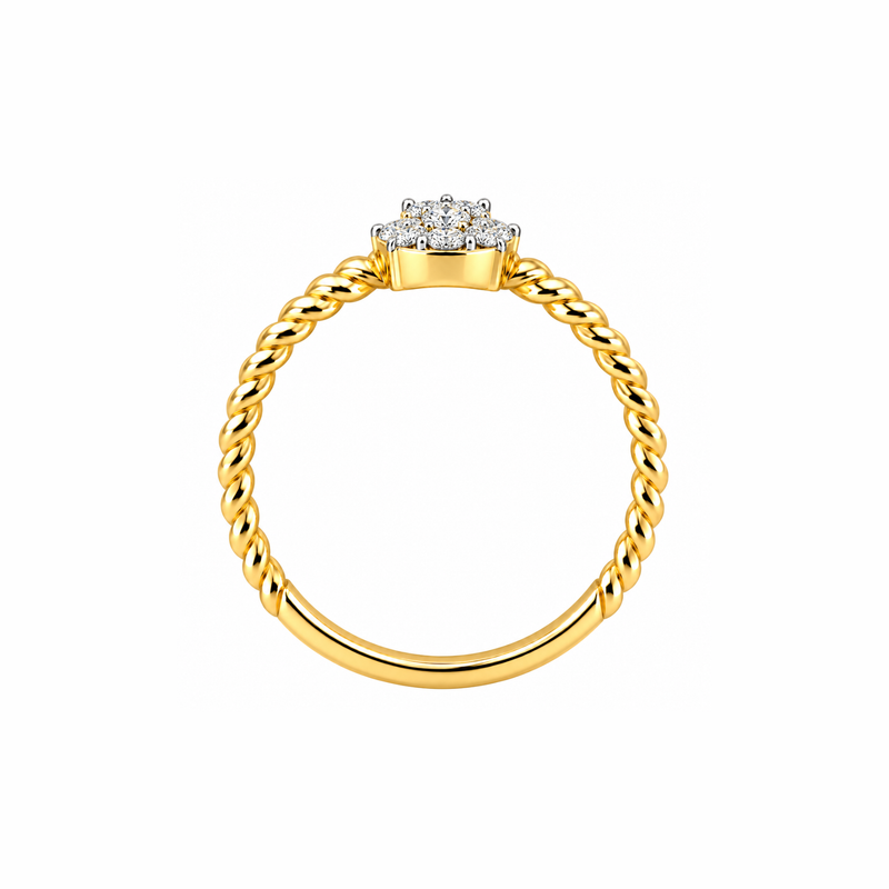 Quad Cluster Lab Grown Diamond Ring