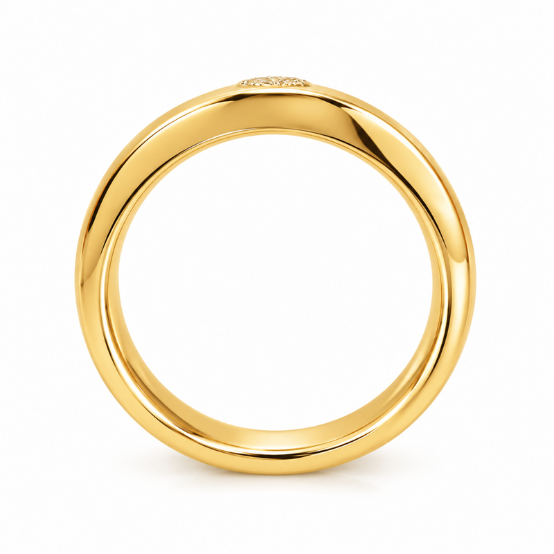 Linear Flush Lab Grown Diamond Ring