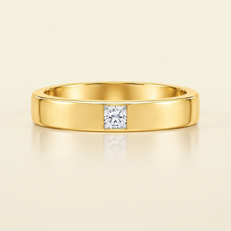 Linear Flush Lab Grown Diamond Ring