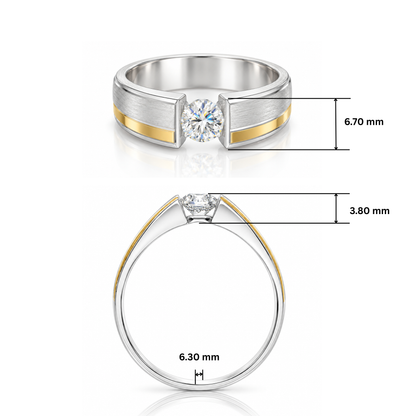 Bianco Aura Men’s Lab Grown Diamond Ring