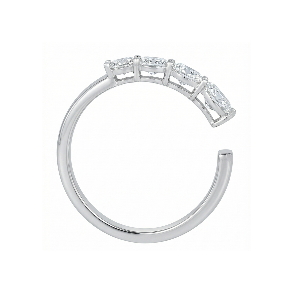 Aurevia Quadra Glow Lab Grown Diamond Ring