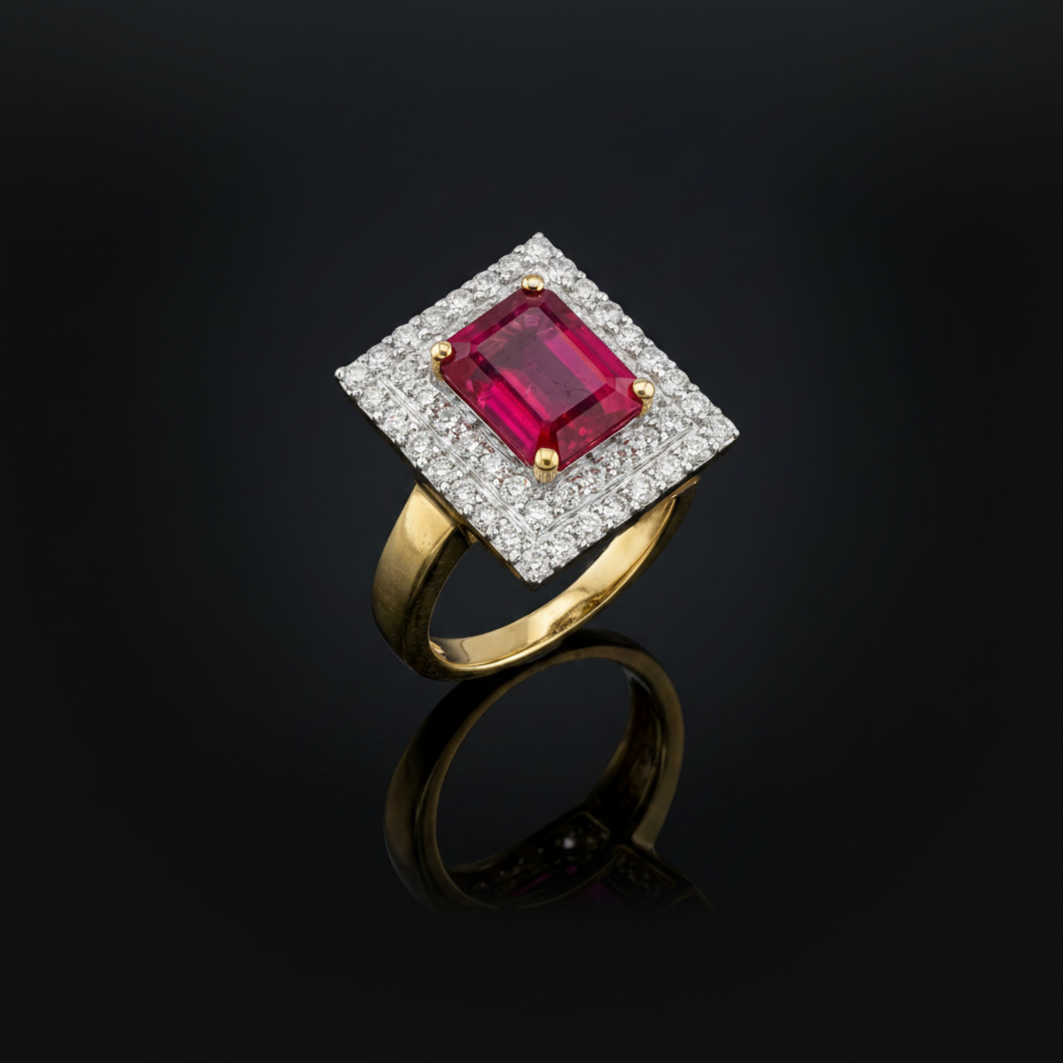 Radiant Legacy Lab Grown Gemstone Ring