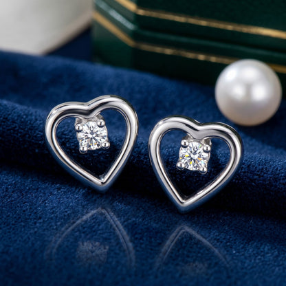 Heart Light Lab Grown Diamond Earrings