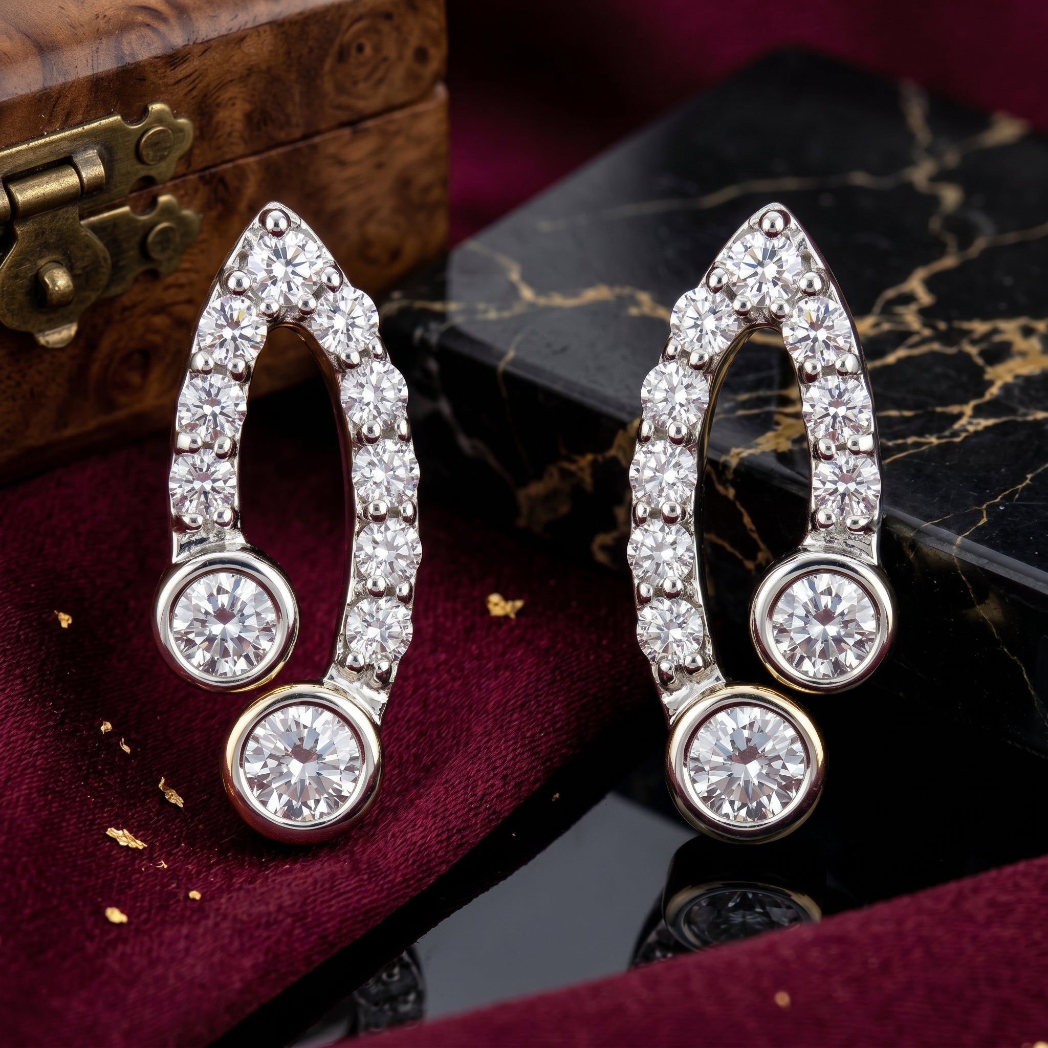 Glimmering Grove Lab Grown Diamond Earrings