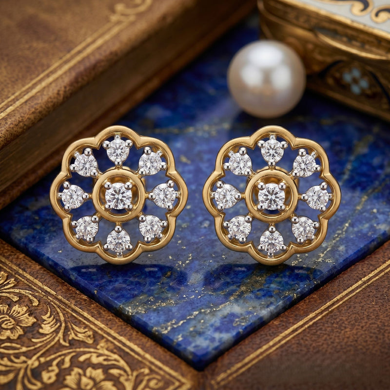Glimmering Garden Lab Grown Diamond Earrings