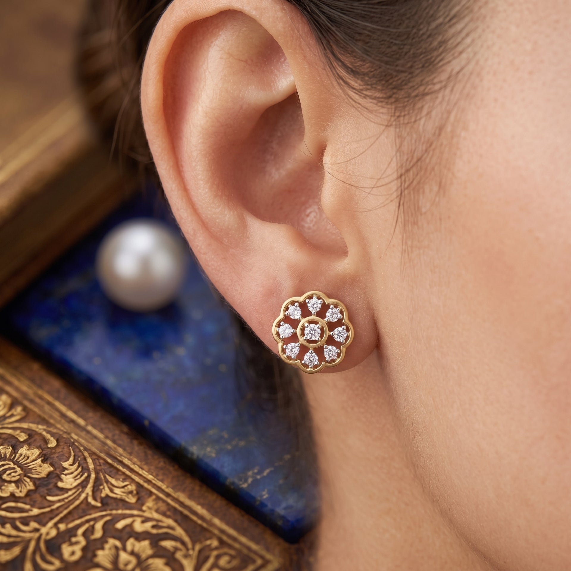 Glimmering Garden Lab Grown Diamond Earrings