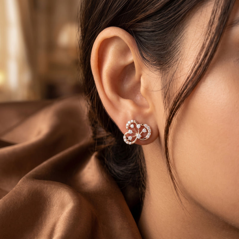 Cloverleaf Lab Grown Diamond Earrings