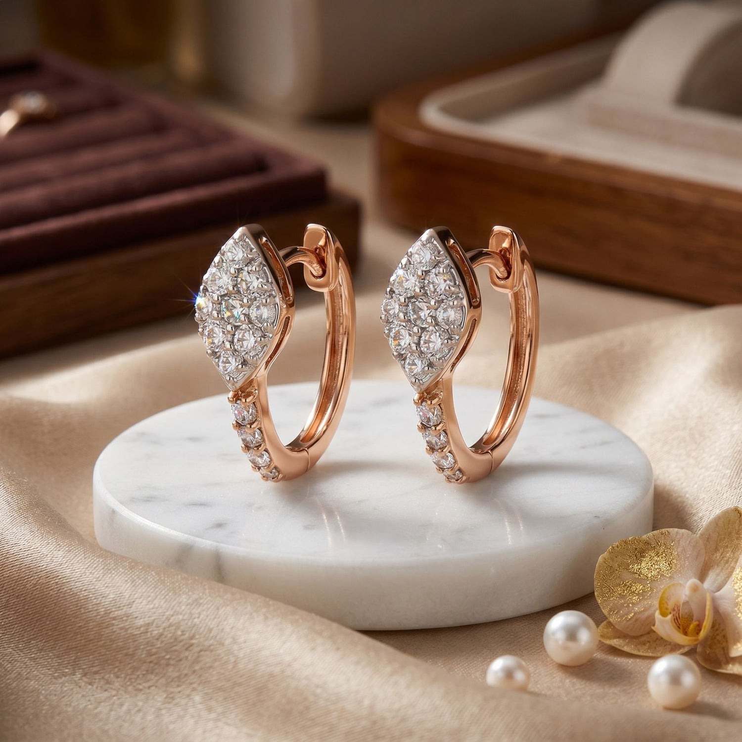 Gleam Curve Lab Grown Diamond Earrings