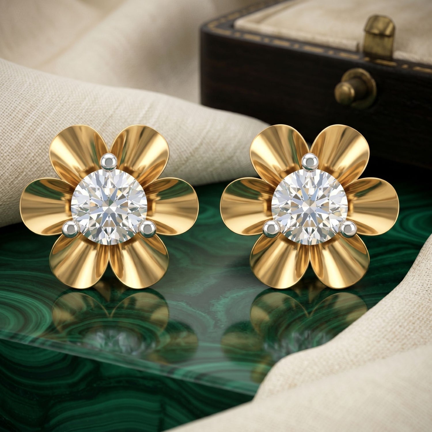 Fleur Brilliance Lab Grown Diamond Earrings