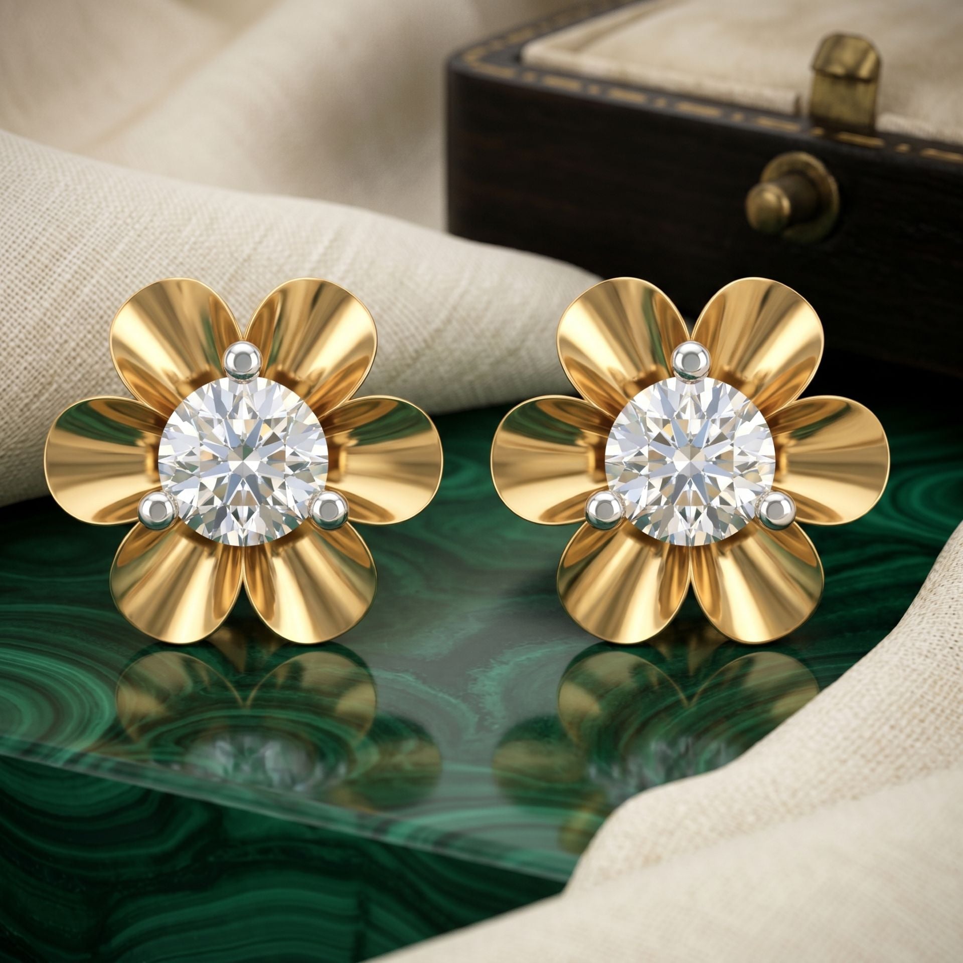 Fleur Brilliance Lab Grown Diamond Earrings