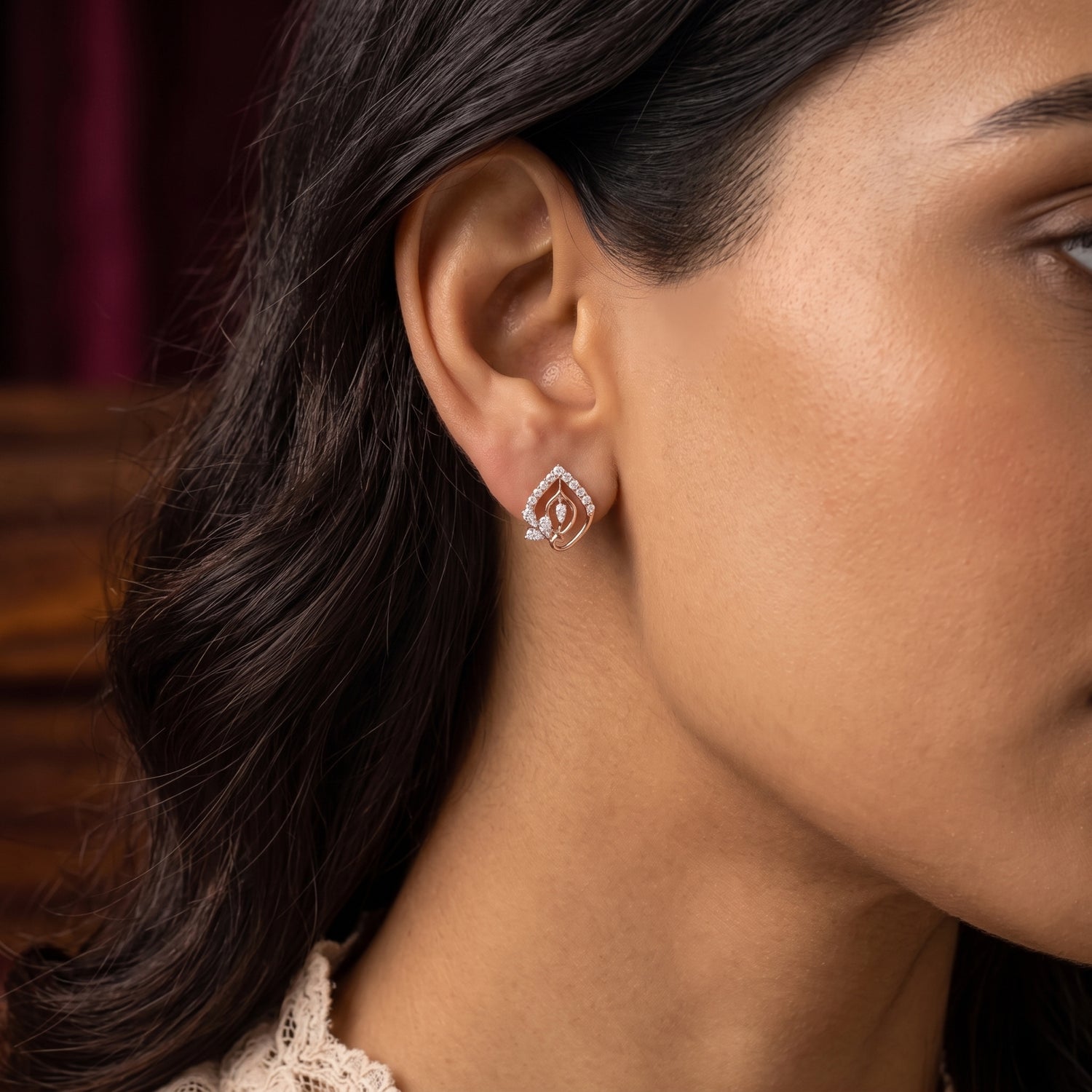 Floral Fusion Lab Grown Diamond Earrings